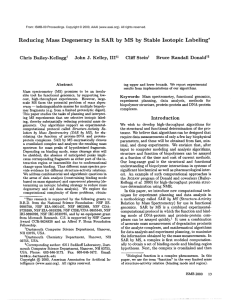 Reducing  Mass  Degeneracy  in  SAR by ... Labeling*