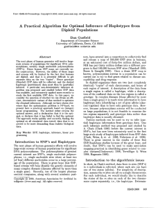 A Practical Algorithm  for  Optimal  Inference Diploid  Populations