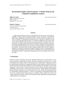 Decentralized Supply Chain Formation: A Market Protocol and Competitive Equilibrium Analysis 1@