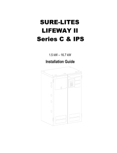 SURE-LITES LIFEWAY II Series C &amp; IPS