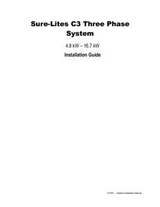 System Installation Guide 113781 –  System Installation Manual