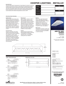 COOPER LIGHTING - METALUX