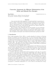 Convexity Arguments for Efficient Minimization of the Tom Heskes