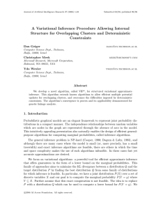A Variational Inference Procedure Allowing Internal