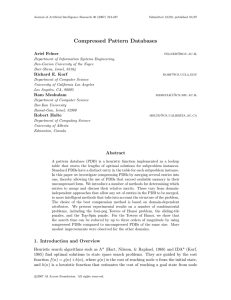 Compressed Pattern Databases Ariel Felner