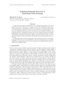 Exploiting Subgraph Structure in Multi-Robot Path Planning Abstract Malcolm R. K. Ryan