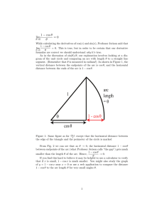 1 − cos θ lim = 0 θ