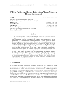 PHA*: Finding the Shortest Path with A* in An Unknown