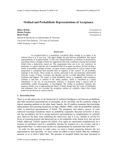 Ordinal and Probabilistic Representations of Acceptance