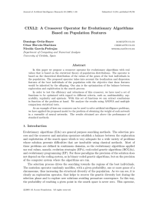 CIXL2: A Crossover Operator for Evolutionary Algorithms Based on Population Features Abstract