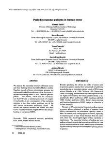 Periodic  sequence patterns  in  human exons