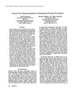 Neural  Net  Representations