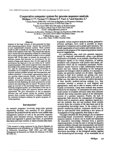 Cooperative computer system for  genome sequence analysis