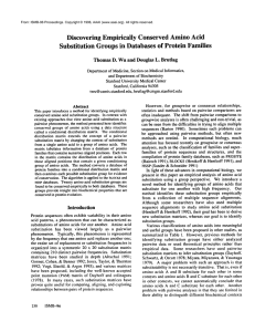 Discovering  Empirically  Conserved  Amino Acid