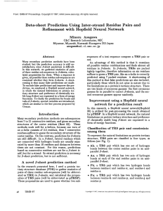 Beta-sheet Prediction Using  Inter-strand Residue  Pairs  and