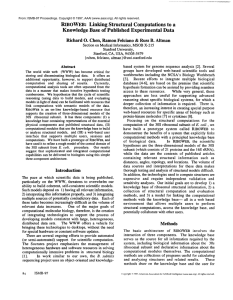 RIBOWEB: Linking  Structural Computations  to  a