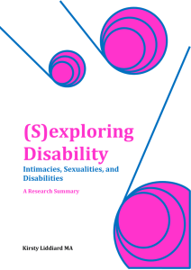 (S)exploring Disability Intimacies, Sexualities, and Disabilities