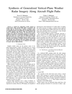 Synthesis of Generalized Vertical-Plane Weather Radar Imagery Along Aircraft Flight Paths