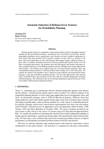 Automatic Induction of Bellman-Error Features for Probabilistic Planning Jia-Hong Wu @