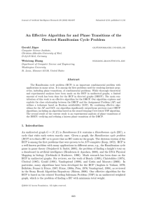 An Eﬀective Algorithm for and Phase Transitions of the Gerold J¨ ager