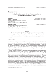 Research Note Policy Invariance under Reward Transformations for General-Sum Stochastic Games Xiaosong Lu