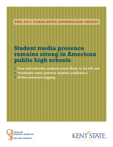 Student media presence remains strong in American public high schools