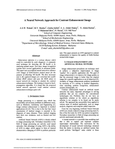 A Neural Network Approach for Contrast Enhancement Image