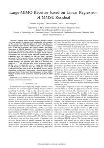 Large-MIMO Receiver based on Linear Regression of MMSE Residual