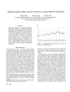 Mining  Segment-Wise  Periodic Patterns in  Time-Related Databases
