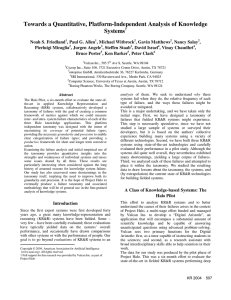 Towards a Quantitative, Platform-Independent Analysis of Knowledge Systems