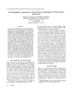 A  Probabilistic Databases Eamonn