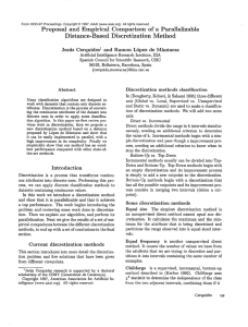 Proposal  and  Empirical  Comparison  of ... Distance-Based  Discretization  Method