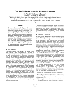 Case Base Mining for Adaptation Knowledge Acquisition