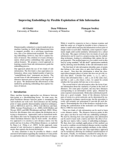 Improving Embeddings by Flexible Exploitation of Side Information