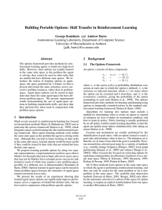 Building Portable Options: Skill Transfer in Reinforcement Learning