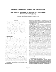Grounding Abstractions in Predictive State Representations