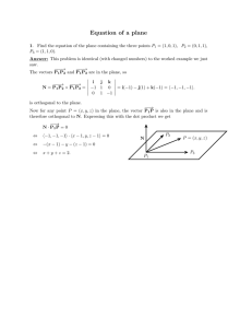 Equation  of  a  plane