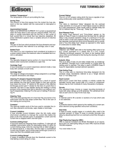 FUSE TERMINOLOGY