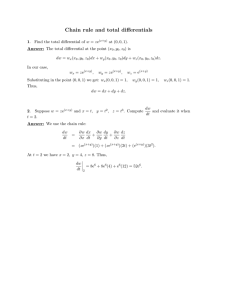 Chain  rule  and  total  diﬀerentials