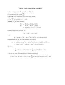 Chain  rule  with  more  variables