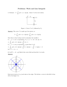 Problems:  Work  and  Line  Integrals