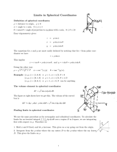 Limits in Spherical Coordinates