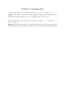 Problems:  Calculating  Flux