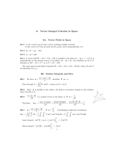 6.  Vector  Integral  Calculus  in ... 6A.  Vector  Fields  in  Space