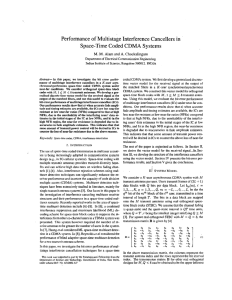 of Performance Multistage Interference Cancellers in Space-Time Coded CDMA Systems