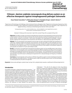 Chitosan–dextran sulphate nanocapsule drug delivery system as an