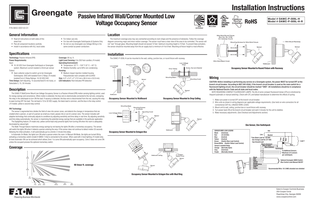 Low Voltage Occupancy Sensor Wiring Diagram - Wiring Diagram