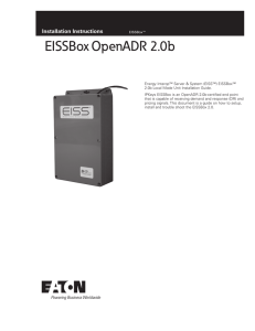 EISSBox OpenADR 2.0b  INS #