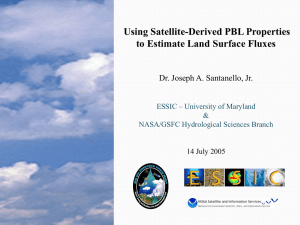 Using Satellite-Derived PBL Properties to Estimate Land Surface Fluxes