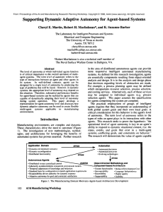 Supporting  Dynamic Adaptive  Autonomy for  Agent-based ...